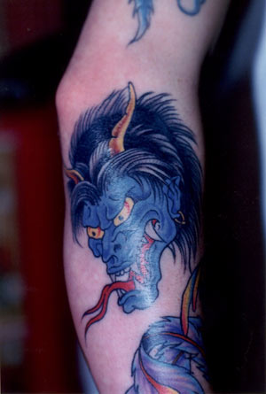 Blue Demon Tattoo